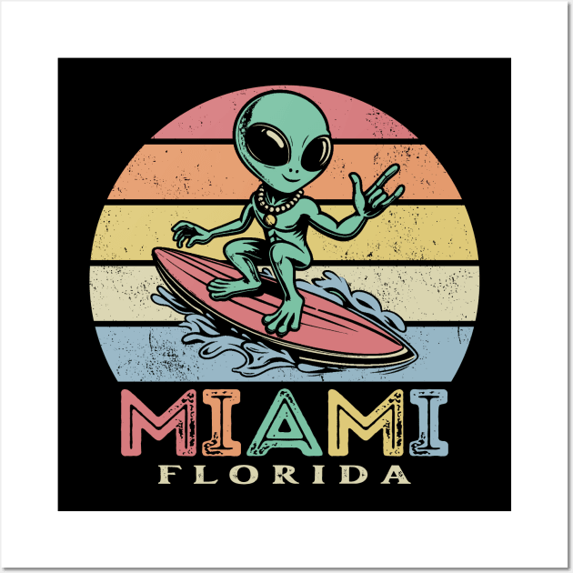 Miami Alien Wall Art by Etopix